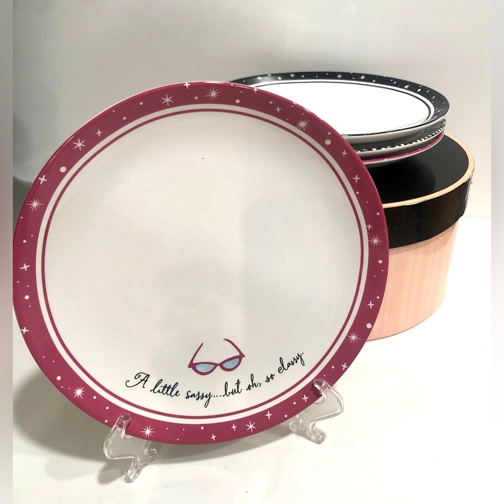Barbie - Set of Four 45th Anniversary Dessert Plate Set in Original Box